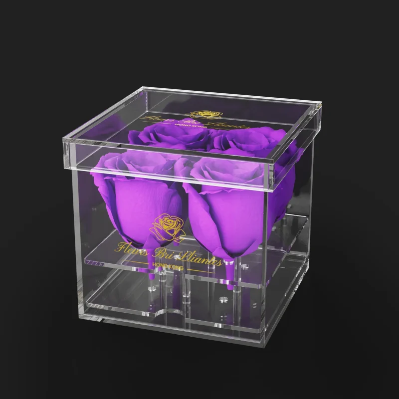 Acrylic Flower Box Sqaure-S2